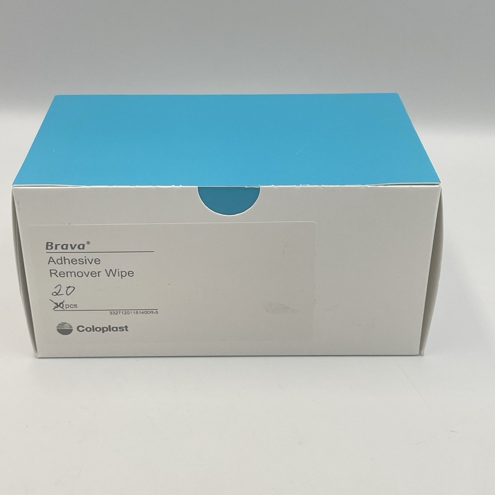 Coloplast Brava Adhesive Remover Wipes 20 Ct Ref 120115 New Open Box